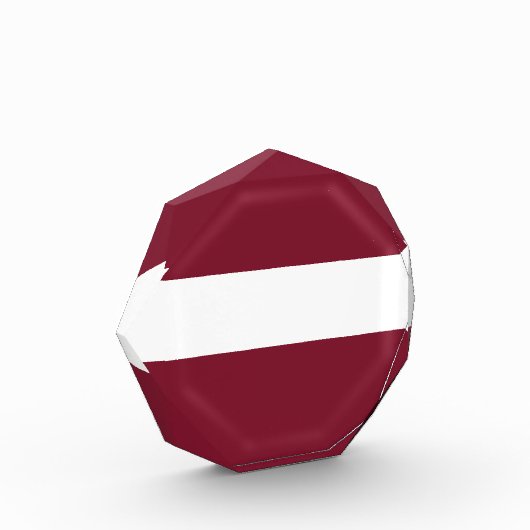 ラトビア国旗 フォトブロック (左)