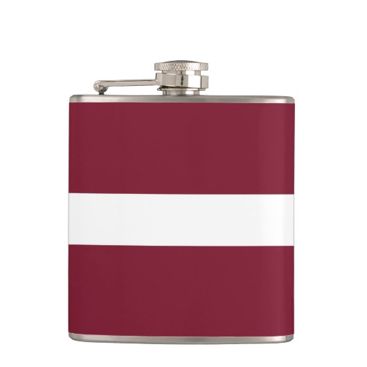 ラトビア国旗 フラスク (正面)
