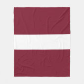 ラトビア国旗 フリースブランケット (正面)