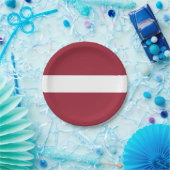 ラトビア国旗 ペーパープレート (パーティー)