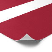 ラトビア国旗 ポスター (角)