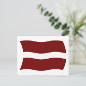 ラトビア国旗 ポストカード (スタンド正面)