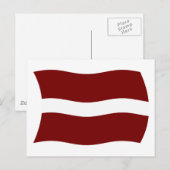 ラトビア国旗 ポストカード (正面/裏面)
