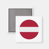 ラトビア国旗 マグネット (正面/裏面)