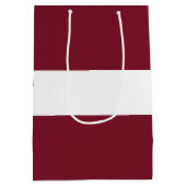 ラトビア国旗 ミディアムペーパーバッグ (裏面)