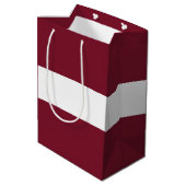 ラトビア国旗 ミディアムペーパーバッグ (裏面アングル)