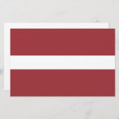 ラトビア国旗（ラトビア） 便箋 (正面/裏面)