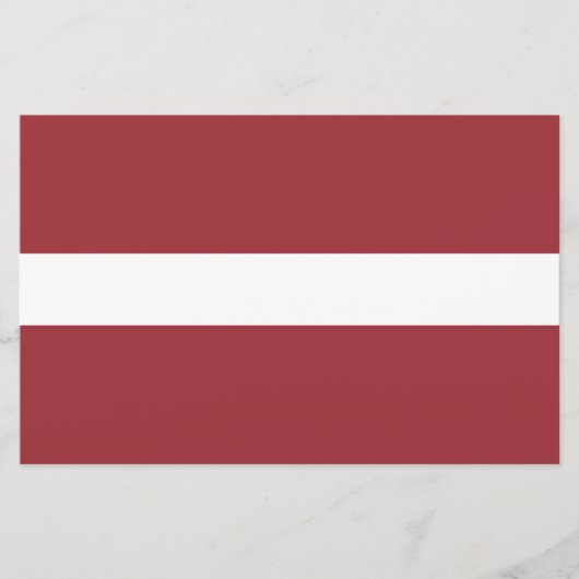 ラトビア国旗（ラトビア） 便箋 (正面)