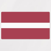 ラトビア国旗 ラベル (デザイン1)