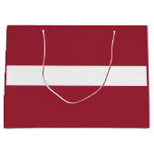 ラトビア国旗 ラージペーパーバッグ (正面)