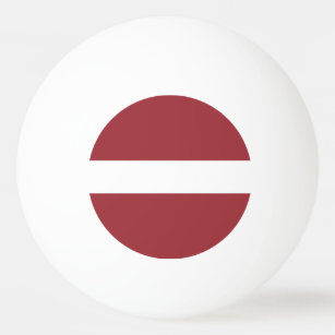 ラトビア国旗 卓球ボール