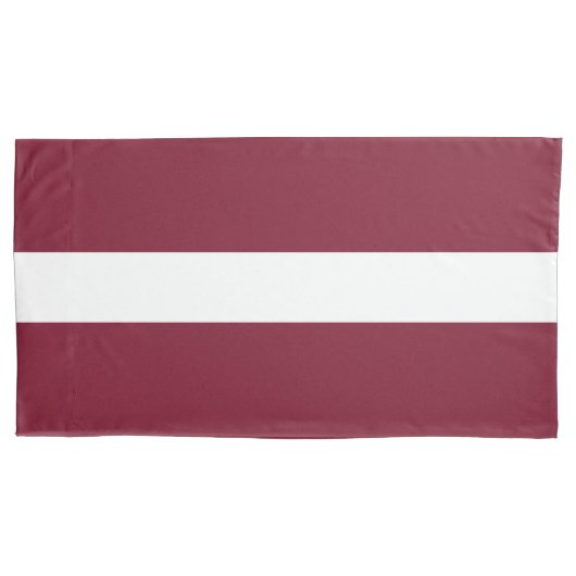 ラトビア国旗 枕カバー (正面)