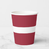 ラトビア国旗 紙コップ (正面)