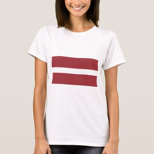 ラトビア国旗 Tシャツ (正面)