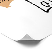 ラトビア旅行ポスター地図 ポスター (角)