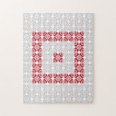 ラトビア朝SUN幾何学模様I ジグソーパズル (縦)