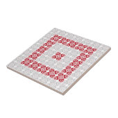 ラトビア朝SUN幾何学模様I タイル (側面)