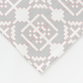 ラトビア朝SUN幾何学模様I フリースブランケット (角)