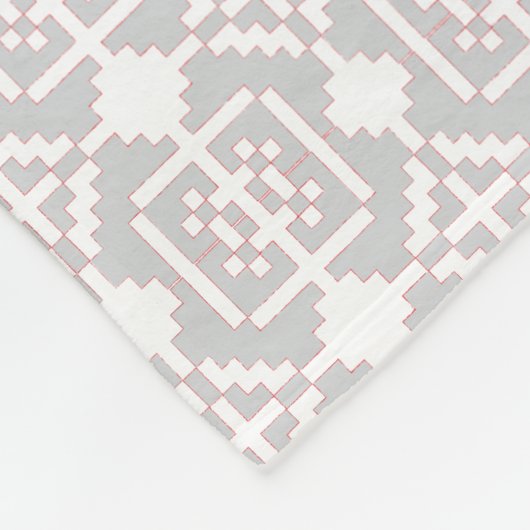 ラトビア朝SUN幾何学模様I フリースブランケット (角)