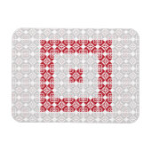 ラトビア朝SUN幾何学模様I マグネット (横)