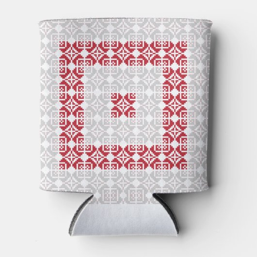 ラトビア朝SUN幾何学模様I 缶クーラー (正面)