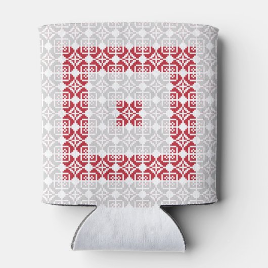 ラトビア朝SUN幾何学模様I 缶クーラー (裏面)