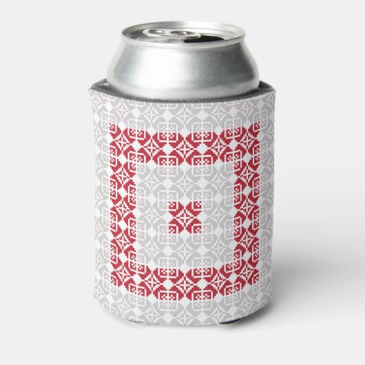 ラトビア朝SUN幾何学模様I 缶クーラー (缶裏面)