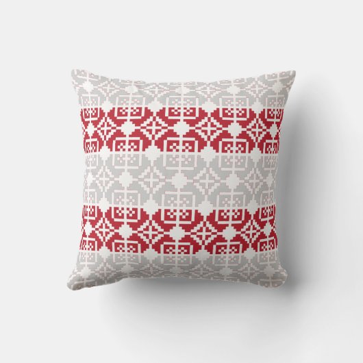 ラトビア朝SUN幾何学模様II クッション (裏面)