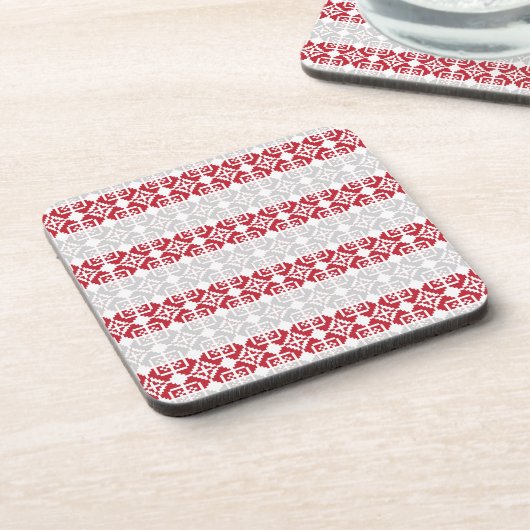 ラトビア朝SUN幾何学模様II コースター (左側)