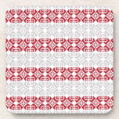 ラトビア朝SUN幾何学模様II コースター (正面)