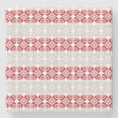 ラトビア朝SUN幾何学模様II ストーンコースター (正面)