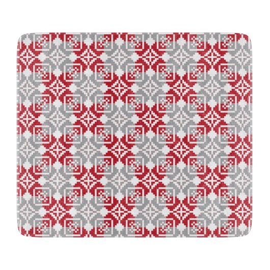 ラトビア朝SUN幾何学模様III カッティングボード (正面)