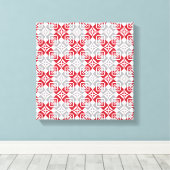 ラトビア朝SUN幾何学模様III キャンバスプリント (インサイチュ (ウッドフロア))