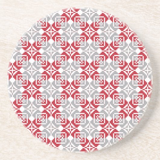 ラトビア朝SUN幾何学模様III コースター (正面)