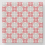 ラトビア朝SUN幾何学模様III ストーンコースター (正面)