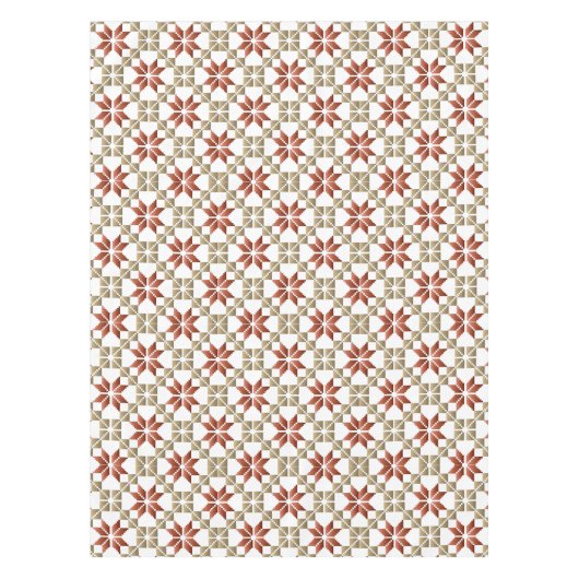 ラトビア朝SUN幾何学模様IX テーブルクロス (正面)