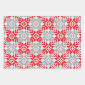 ラトビア朝SUN幾何学模様VI ラッピングペーパーシート (正面2)