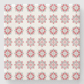 ラトビア朝SUN幾何学模様VII ストーンコースター (正面)