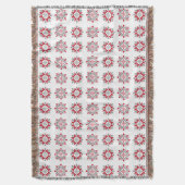 ラトビア朝SUN幾何学模様VII スローブランケット (正面縦)