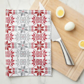 ラトビア朝SUN幾何学模様VIII キッチンタオル (四つ折り)