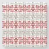 ラトビア朝SUN幾何学模様VIII ストーンコースター (正面)