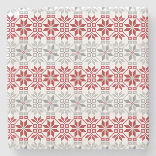 ラトビア朝SUN幾何学模様VIII ストーンコースター (正面)