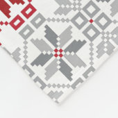 ラトビア朝SUN幾何学模様VIII フリースブランケット (角)