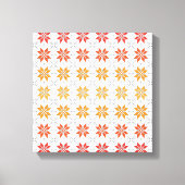 ラトビア朝SUN幾何学的パターンIV キャンバスプリント (正面)