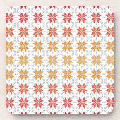 ラトビア朝SUN幾何学的パターンIV コースター (正面)