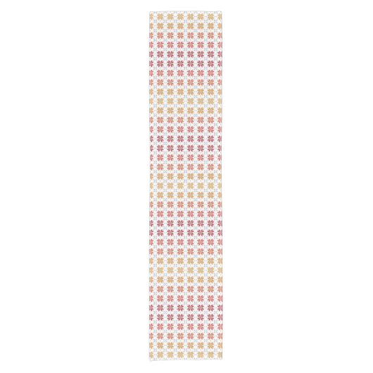 ラトビア朝SUN幾何学的パターンIV ショートテーブルランナー (正面)