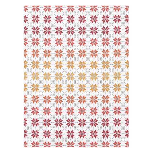 ラトビア朝SUN幾何学的パターンIV テーブルクロス (正面)