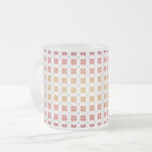 ラトビア朝SUN幾何学的パターンIV フロストグラスマグカップ (正面左)