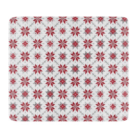 ラトビア朝SUN幾何学的パターンV カッティングボード (正面)