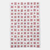 ラトビア朝SUN幾何学的パターンV キッチンタオル (縦)